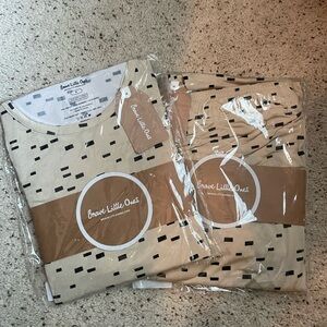 Brave Little Ones Beige and Black Pajama Set